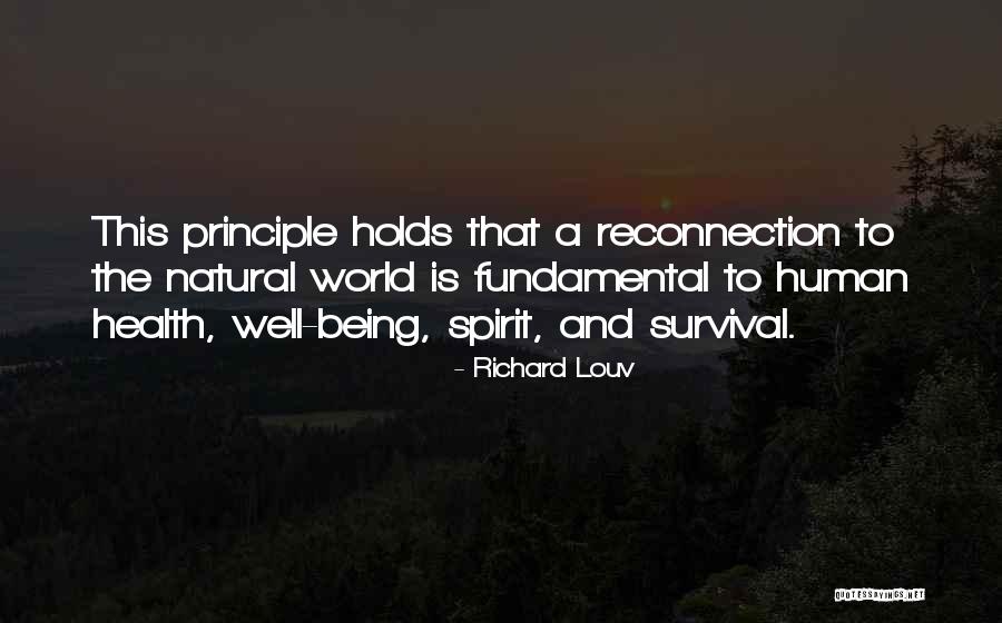 Reconnection Quotes By Richard Louv