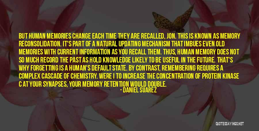 Reconsolidation Of Memory Quotes By Daniel Suarez Reconsolidation Of Memory Quotes By Daniel Suarez