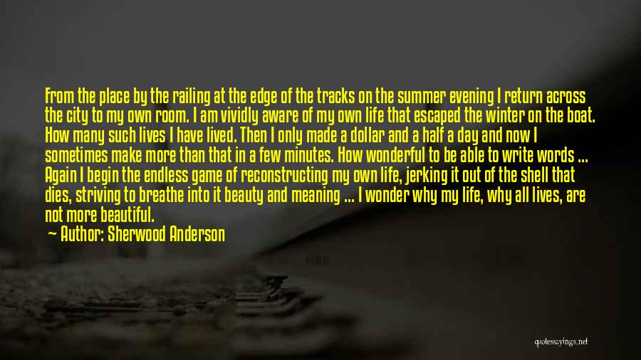 Reconstructing My Life Quotes By Sherwood Anderson