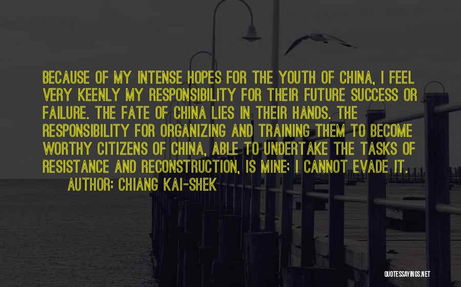 Reconstruction Quotes By Chiang Kai-shek