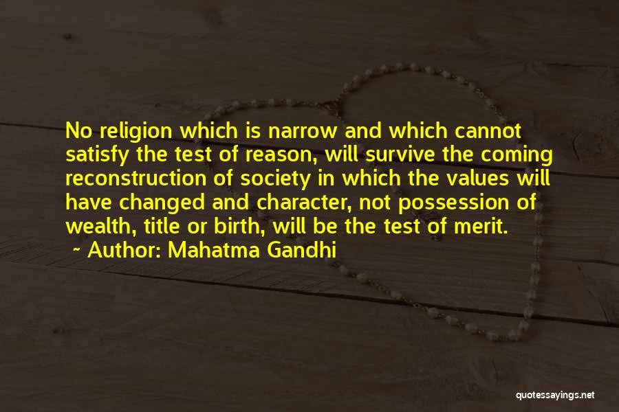 Reconstruction Quotes By Mahatma Gandhi