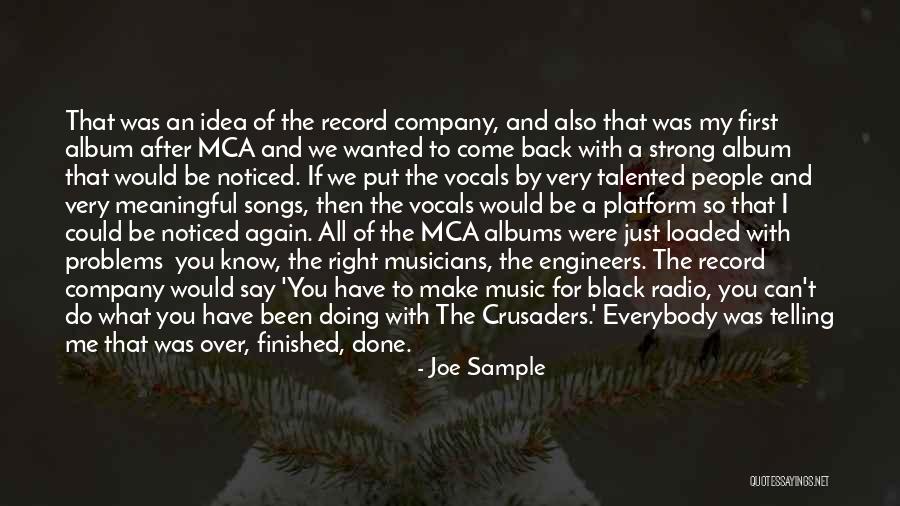 Record Albums Quotes By Joe Sample