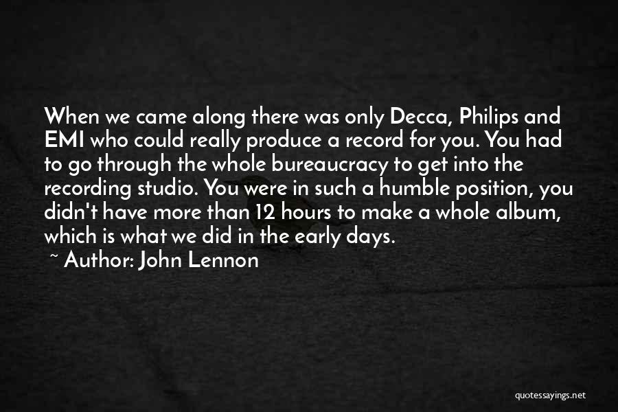 Record Albums Quotes By John Lennon