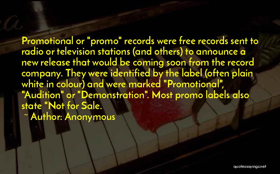 Record Label Quotes By Anonymous