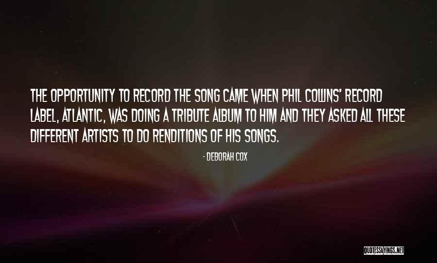 Record Label Quotes By Deborah Cox