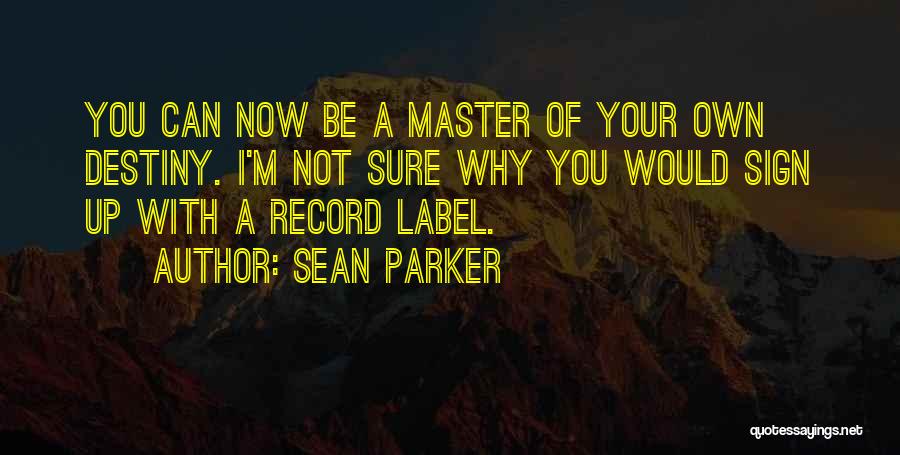 Record Label Quotes By Sean Parker