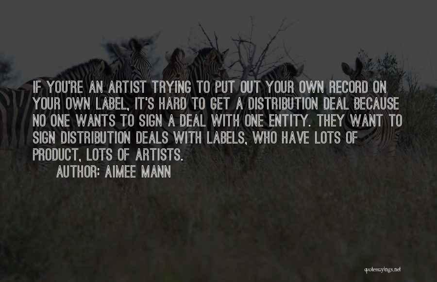 Record Labels Quotes By Aimee Mann