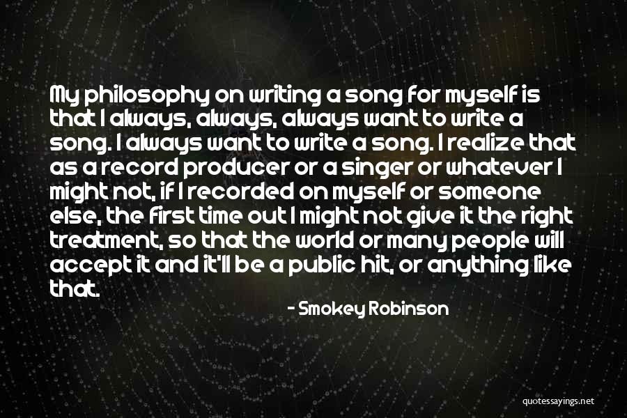 Record Producer Quotes By Smokey Robinson