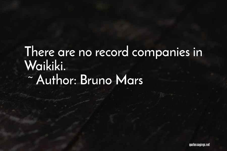 Record Quotes By Bruno Mars