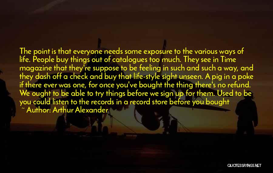 Record Store Quotes By Arthur Alexander
