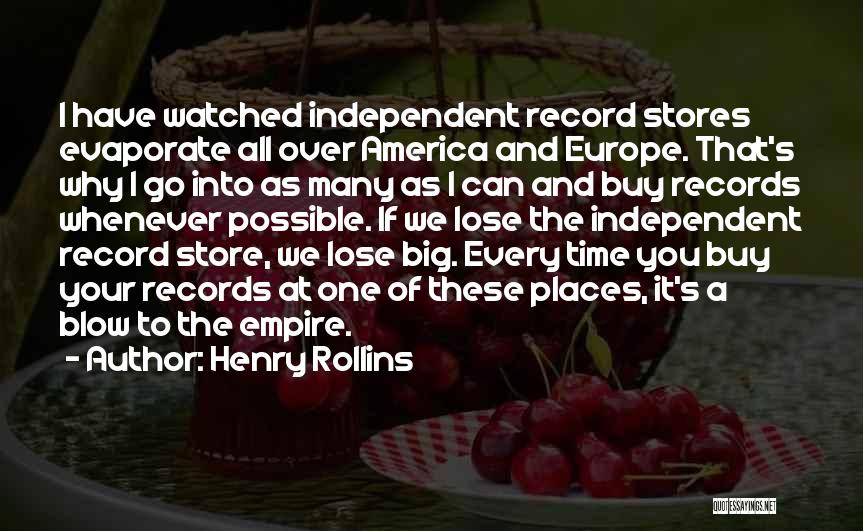 Record Store Quotes By Henry Rollins