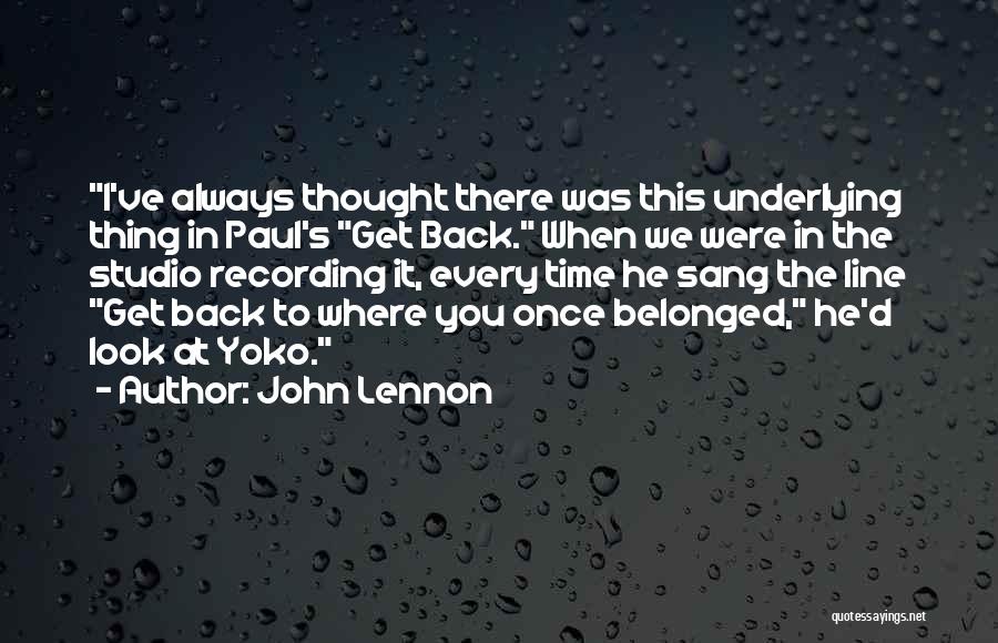 Recording Music Quotes By John Lennon