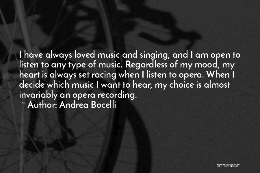 Recording Quotes By Andrea Bocelli