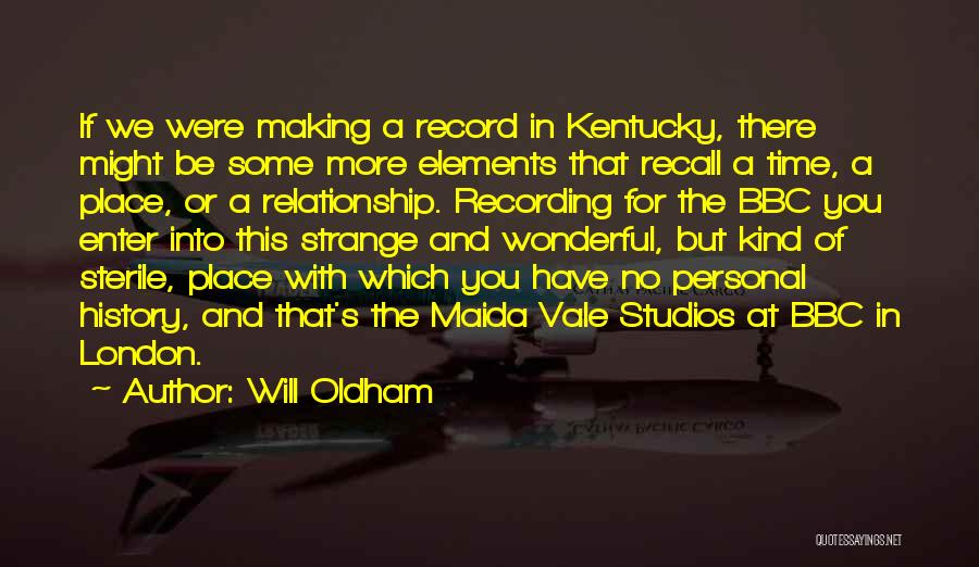 Recording Quotes By Will Oldham