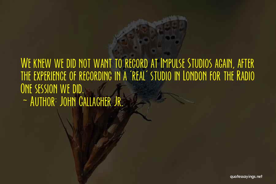 Recording Studios Quotes By John Gallagher Jr.