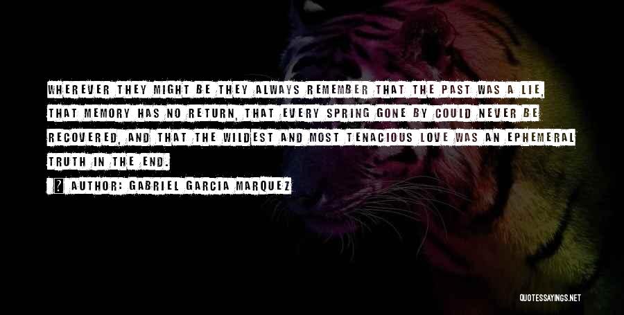 Recovered Love Quotes By Gabriel Garcia Marquez