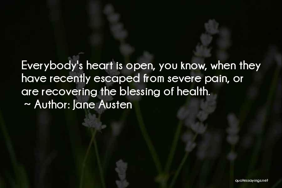 Recovering Health Quotes By Jane Austen