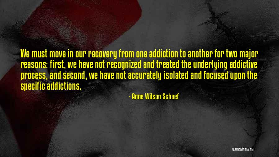 Recovery And Addiction Quotes By Anne Wilson Schaef