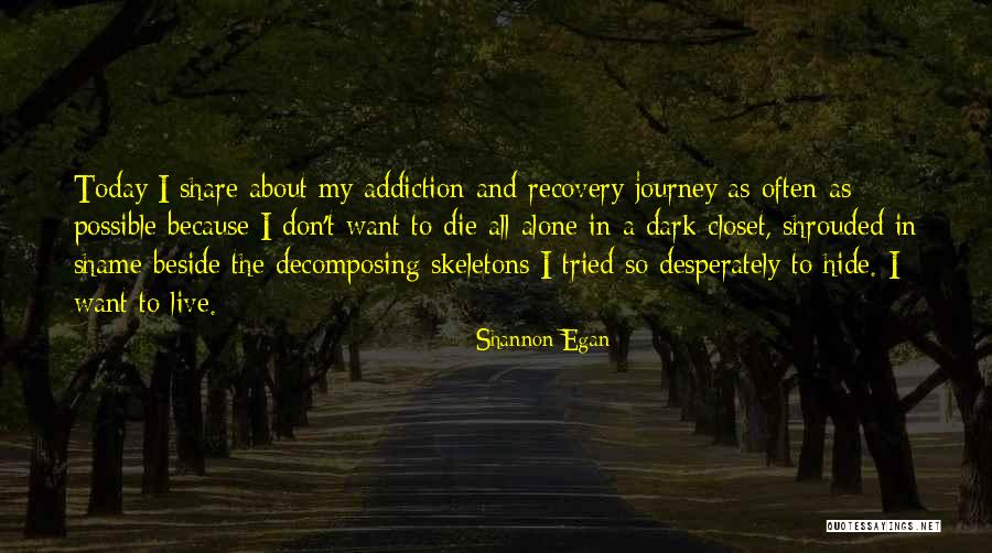 Recovery And Addiction Quotes By Shannon Egan