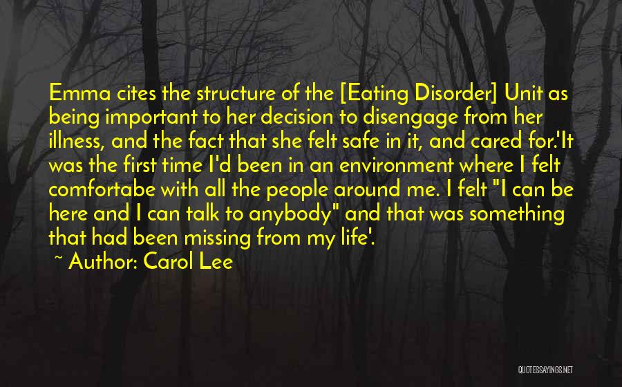 Recovery Eating Disorder Quotes By Carol Lee