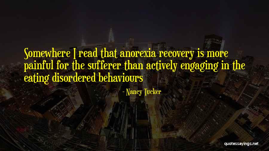 Recovery Mental Health Quotes By Nancy Tucker