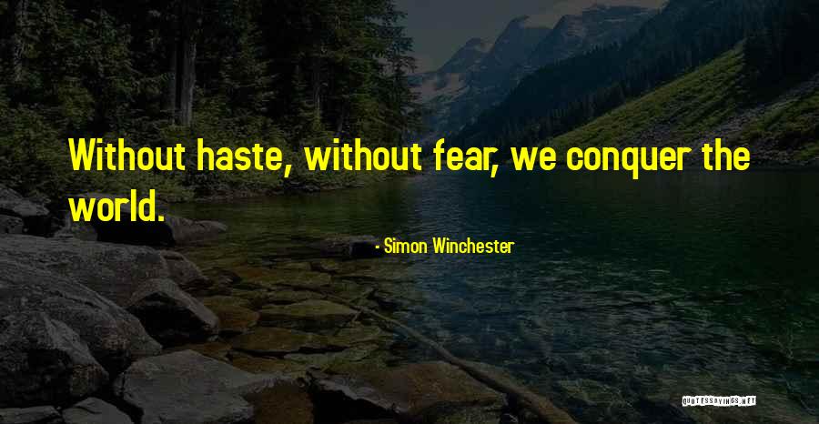 Recrimination Antonym Quotes By Simon Winchester
