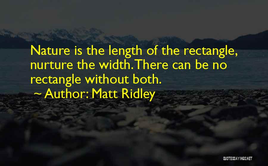 Rectangle Quotes By Matt Ridley