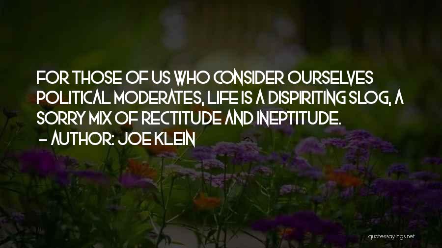 Rectitude Quotes By Joe Klein