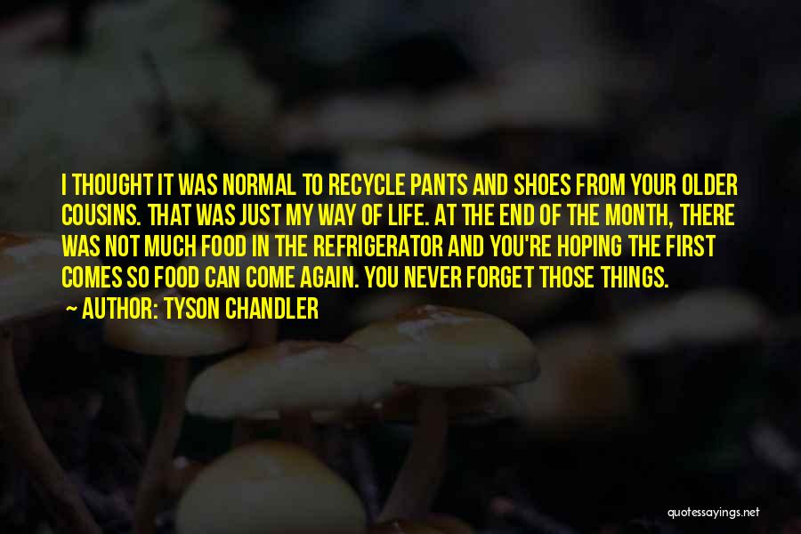 Recycle Quotes By Tyson Chandler