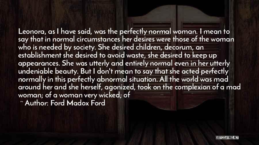 Red And Beauty Quotes By Ford Madox Ford