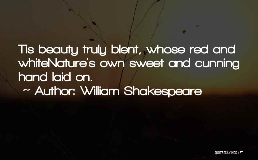 Red And Beauty Quotes By William Shakespeare