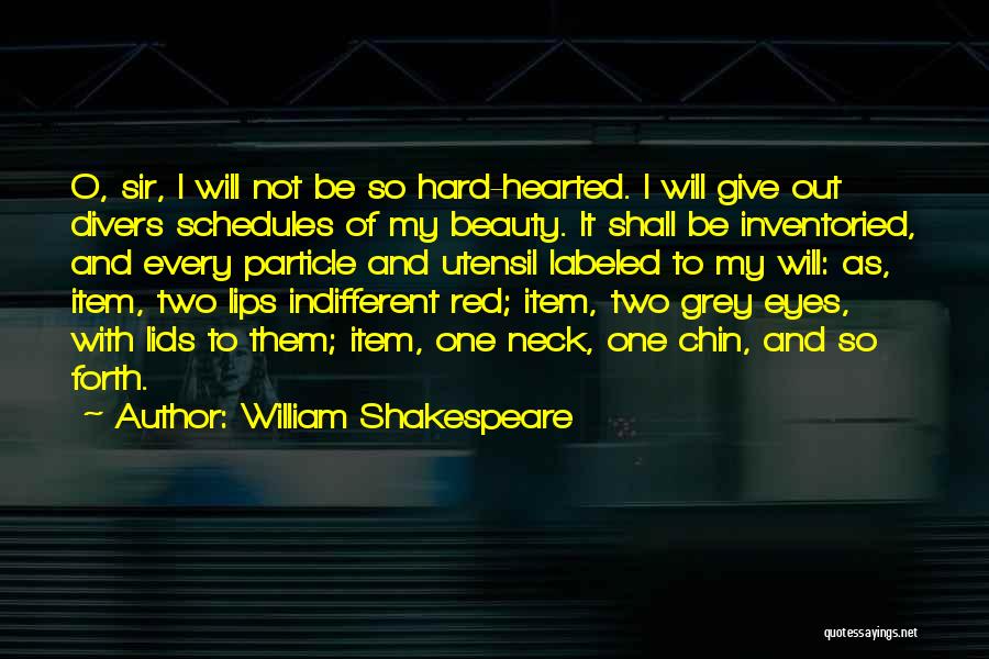 Red And Beauty Quotes By William Shakespeare