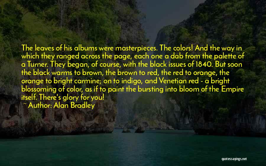 Red And Black Colors Quotes By Alan Bradley