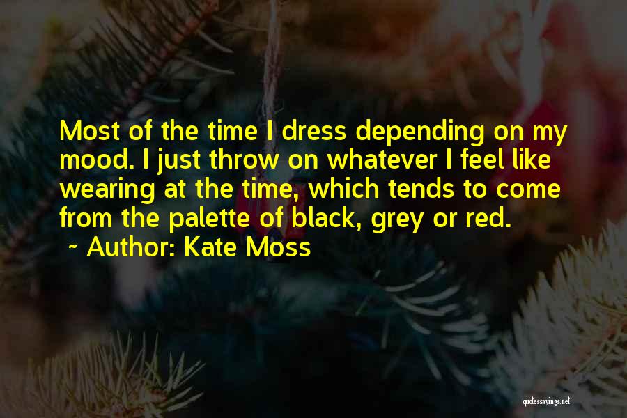 Red And Black Dress Quotes By Kate Moss