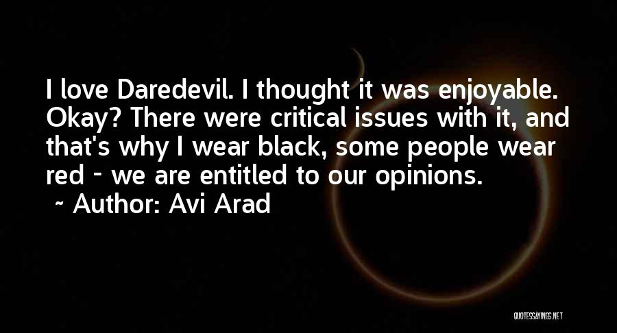 Red And Black Love Quotes By Avi Arad