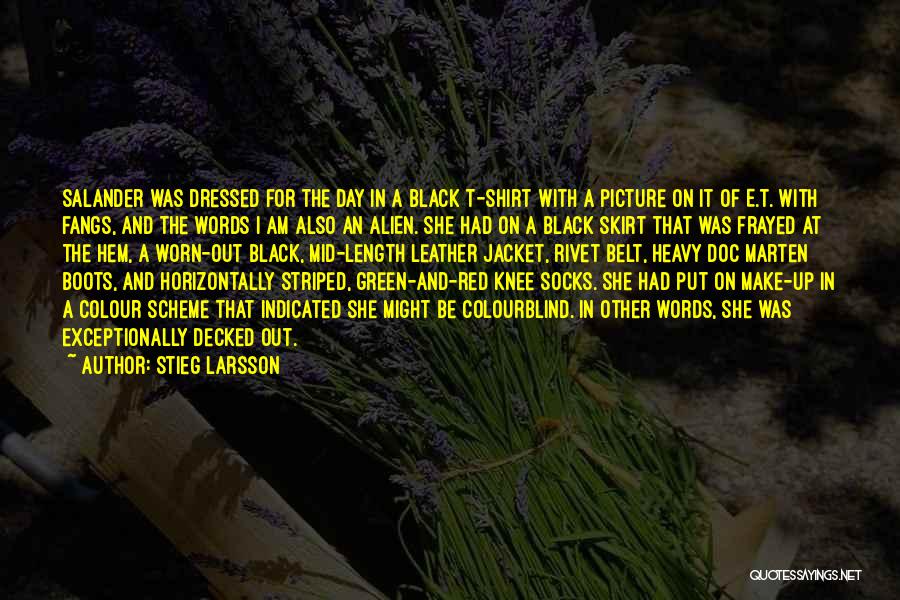 Red And Green Colour Quotes By Stieg Larsson