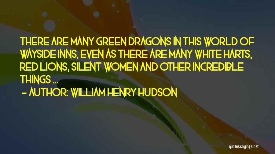 Red And Green Quotes By William Henry Hudson