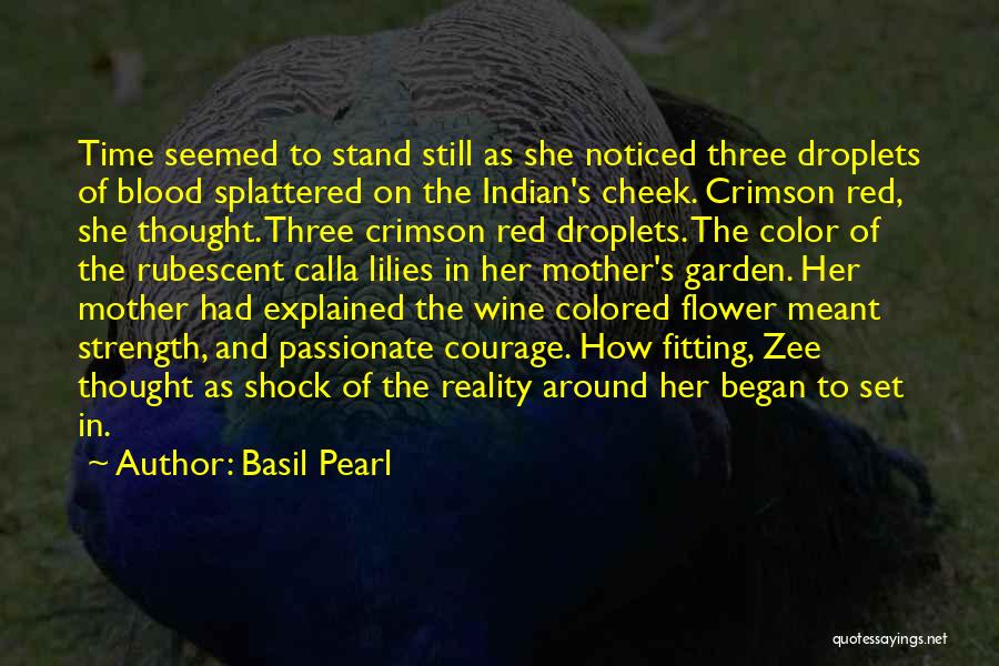 Red Color Quotes By Basil Pearl