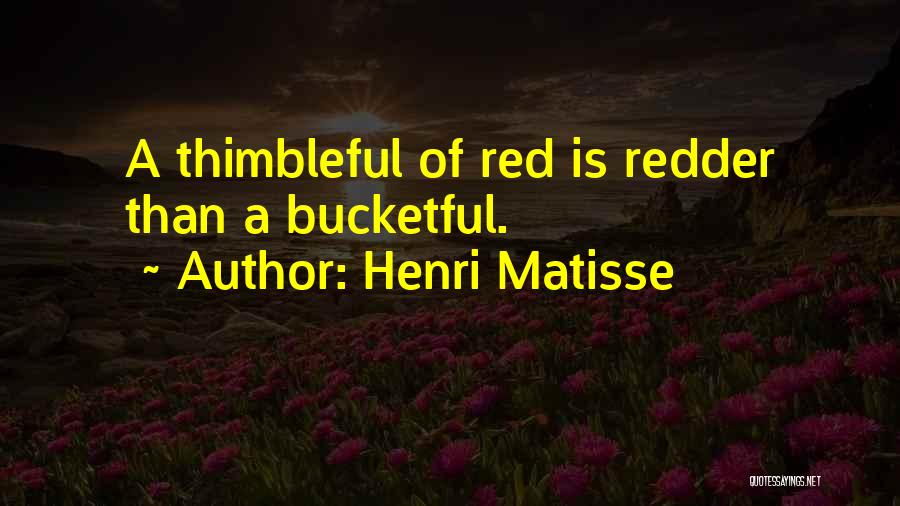 Red Color Quotes By Henri Matisse