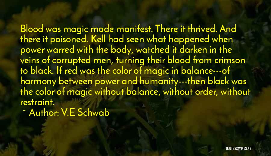 Red Color Quotes By V.E Schwab