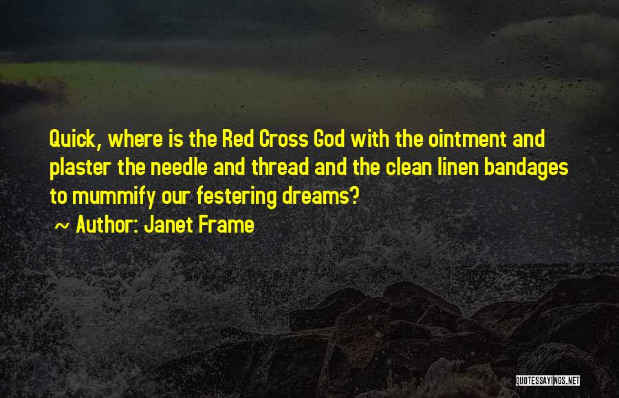 Red Cross Quotes By Janet Frame