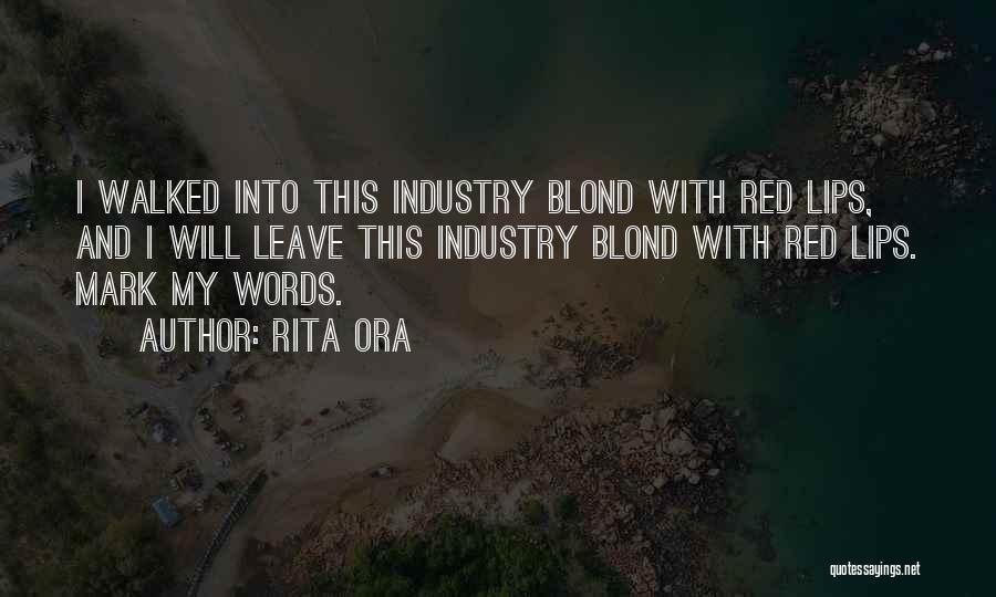 Red Lips Quotes By Rita Ora