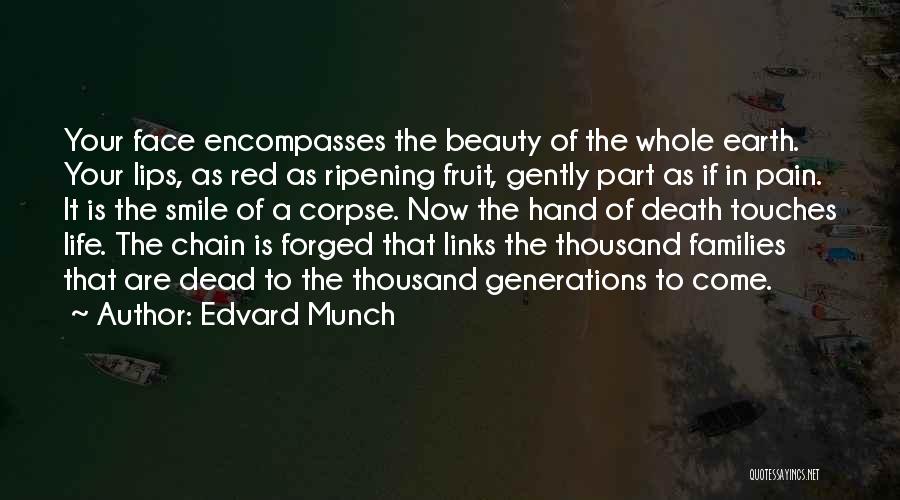 Red Lips Smile Quotes By Edvard Munch