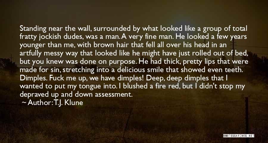 Red Lips Smile Quotes By T.J. Klune