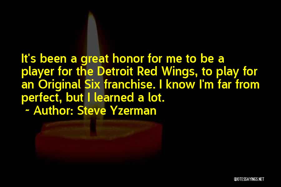 Red M&m Quotes By Steve Yzerman