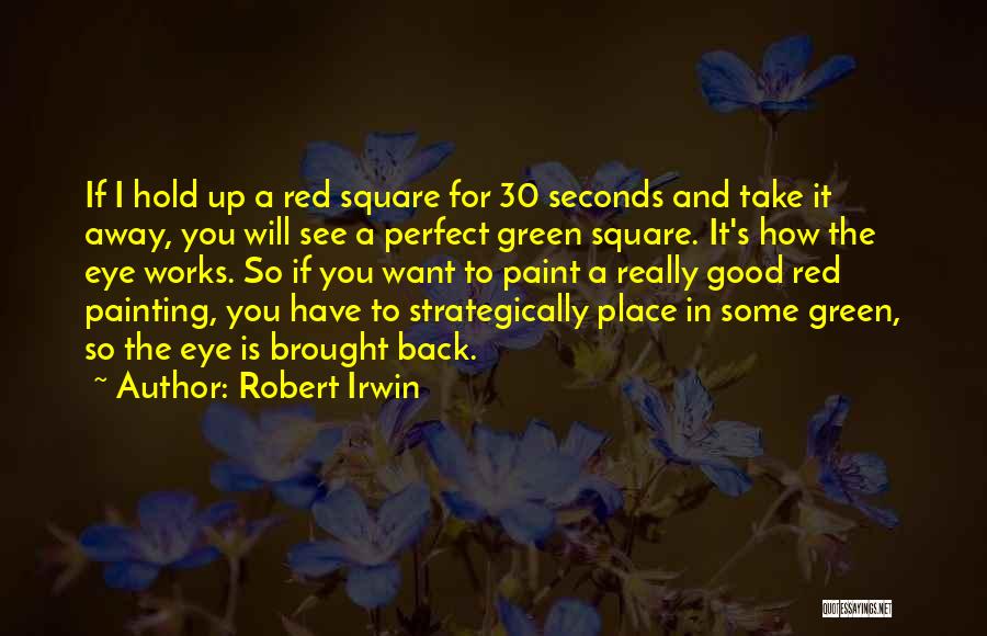 Red Paint Quotes By Robert Irwin