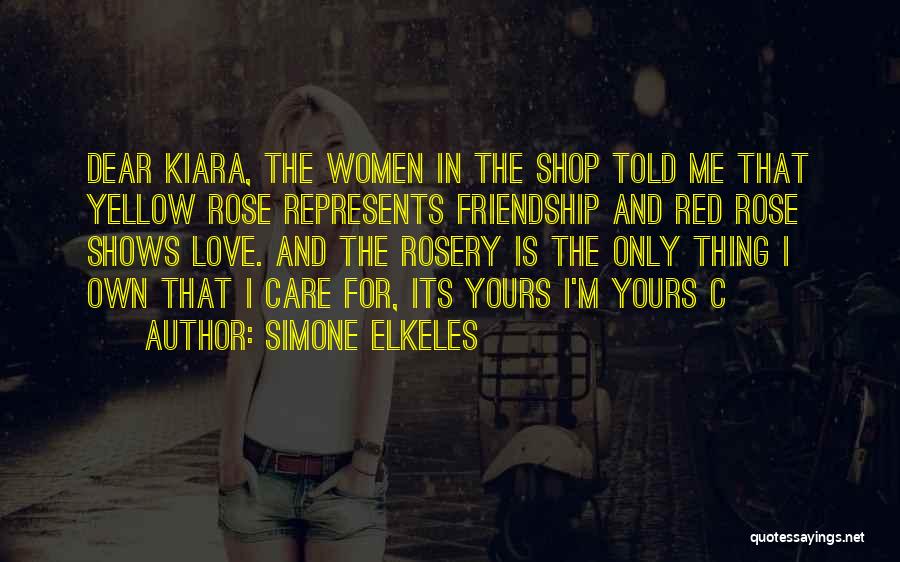 Red Rose And Love Quotes By Simone Elkeles