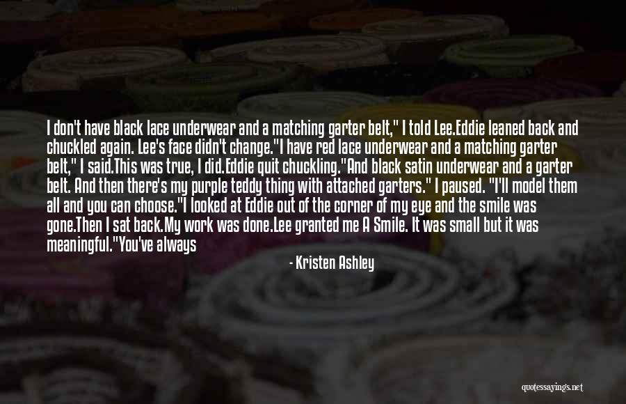 Red Satin Quotes By Kristen Ashley