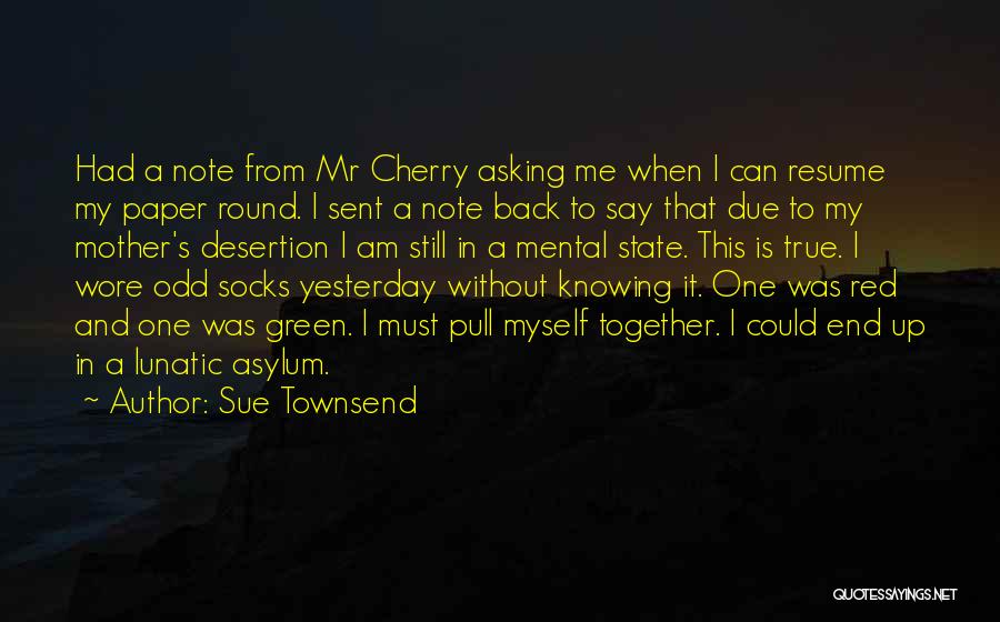 Red Socks Quotes By Sue Townsend