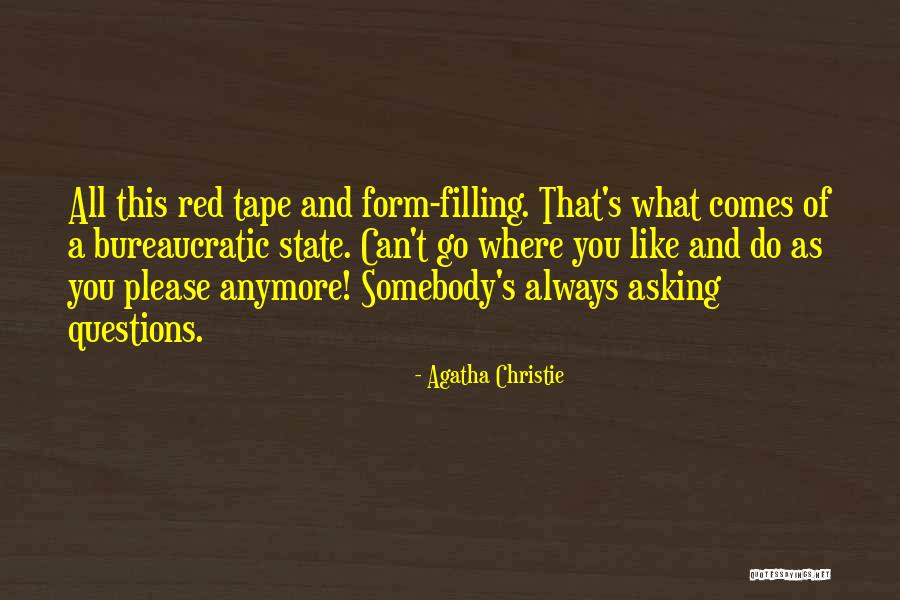 Red State Quotes By Agatha Christie